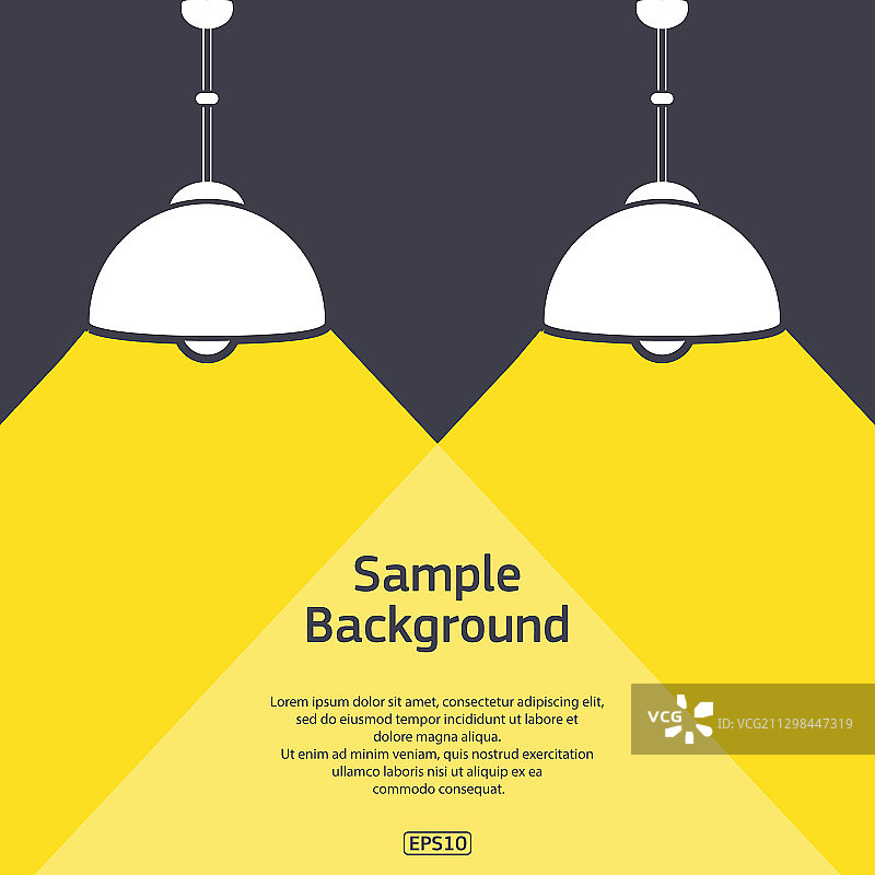 浅色背景下的两盏灯图片素材