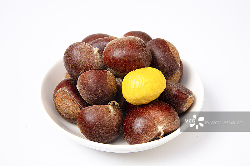 成熟的板栗图片素材