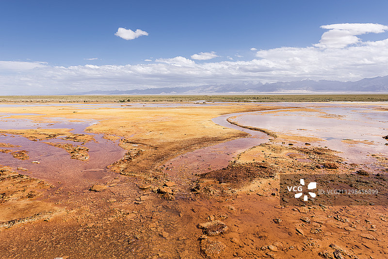 青海省海西茫崖市艾肯泉景区自然风光图片素材