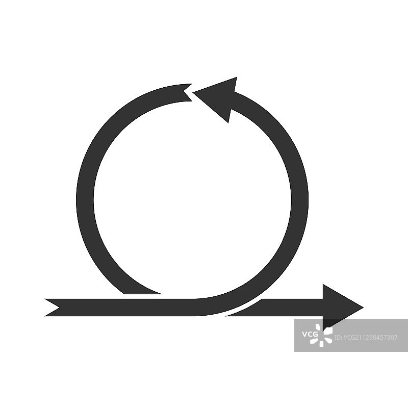 圆形箭头图标简约设计图片素材