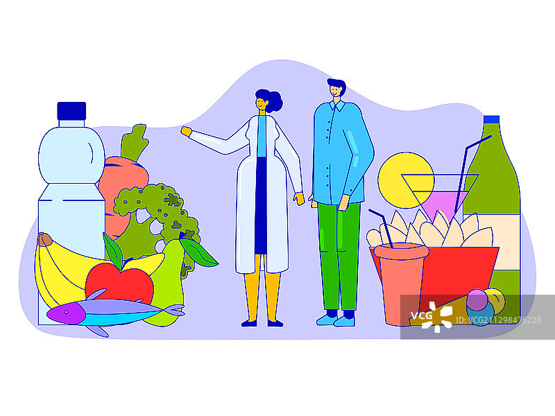 健康饮食概念：营养师推荐图片素材