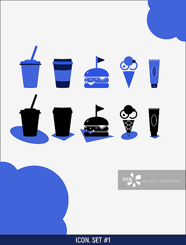 数字1图标合集图片素材