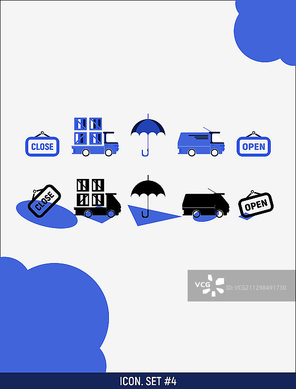数字4相关图标合集图片素材