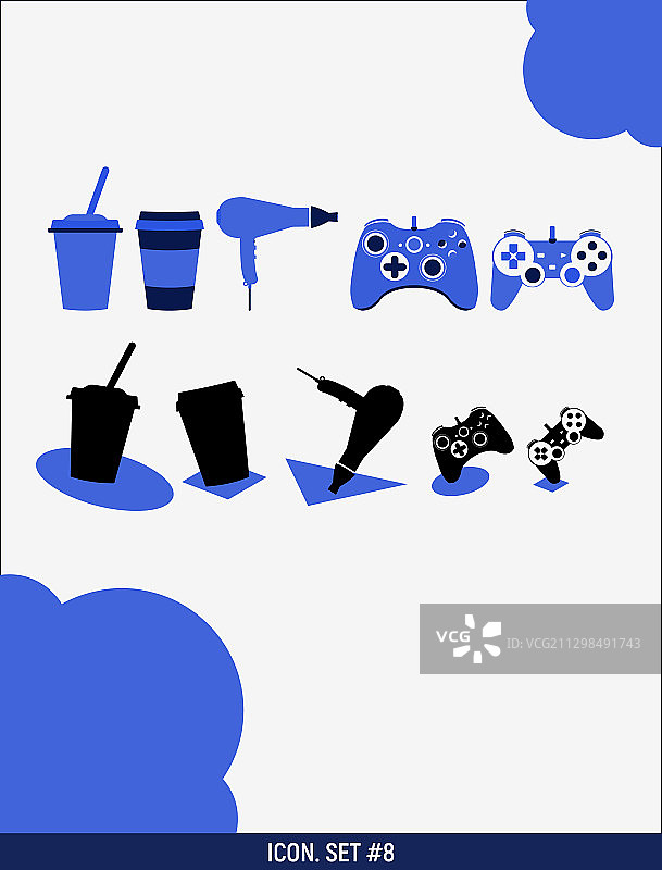 8个图标合集图片素材