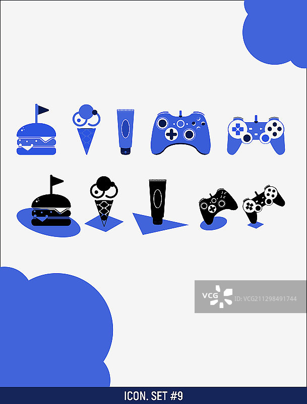 数字9图标合集图片素材