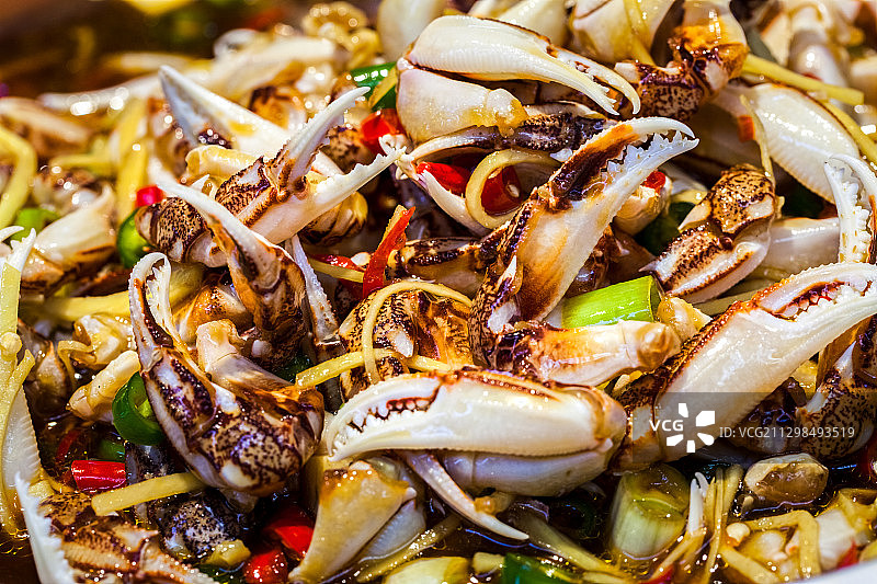 美味的海鲜大排档海鲜小吃图片素材