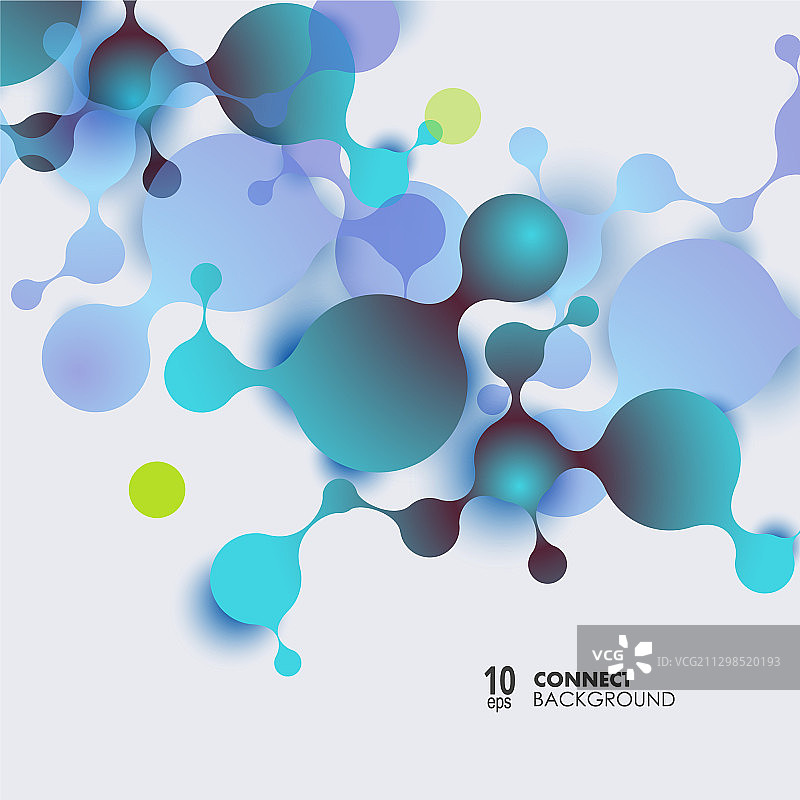 带有细胞的抽象分子背景图片素材