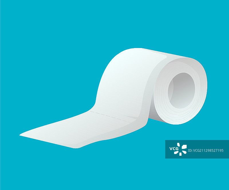 阻止冠状病毒恐慌的卫生纸卷筒标志图片素材