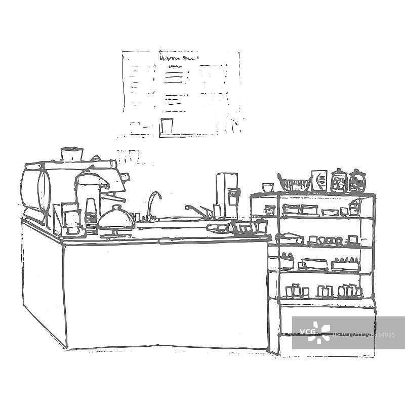 咖啡店设备图片素材