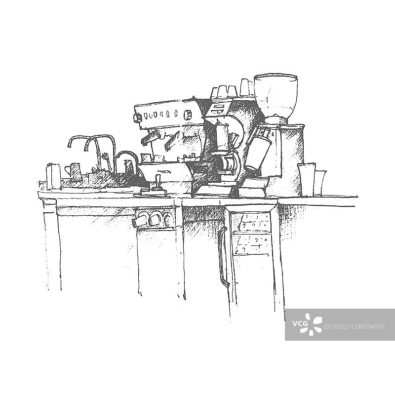 咖啡店设备图片素材