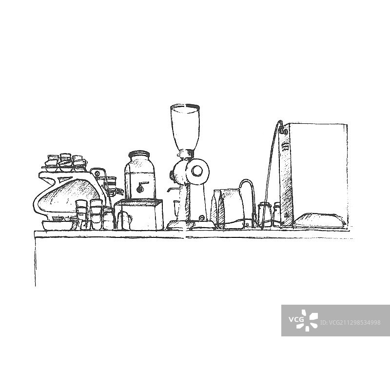 咖啡店设备图片素材