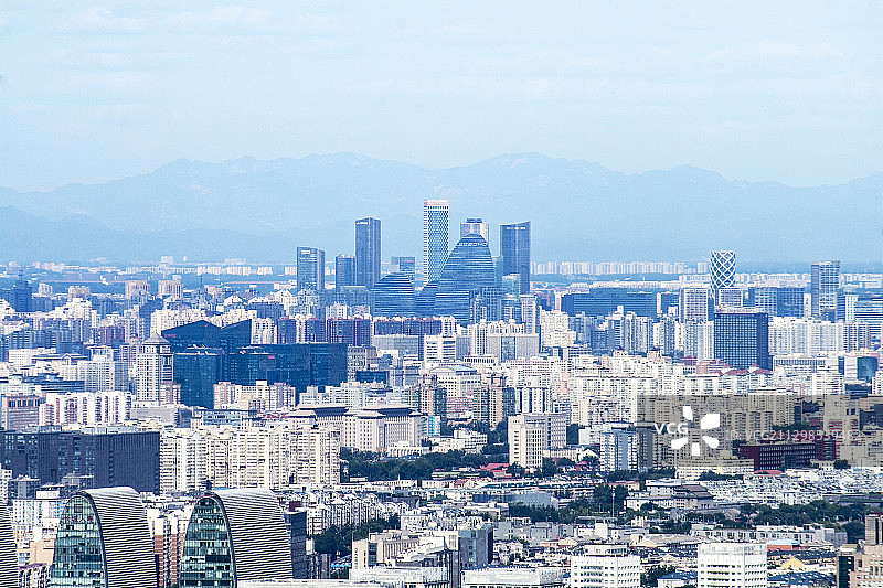鸟瞰北京丽泽商务区图片素材