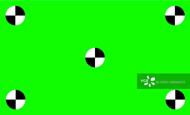 带跟踪运动标记的绿幕图片素材