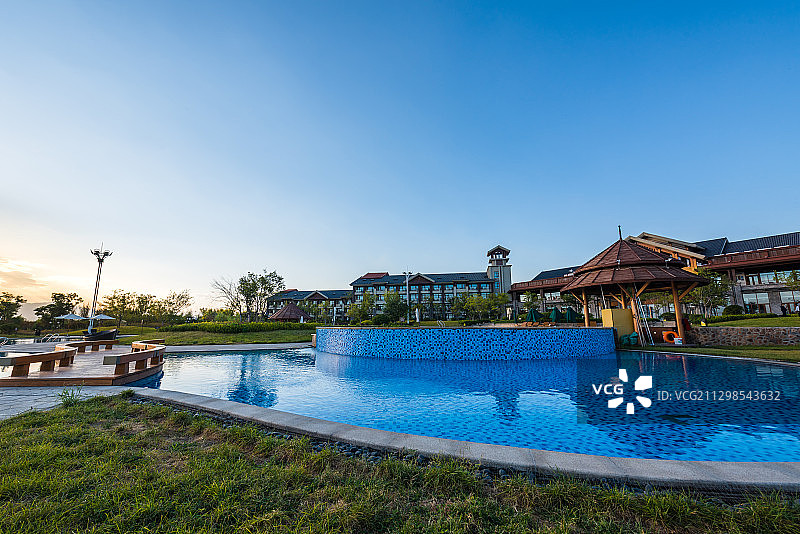 河北省邢台市内丘鹊山湖图片素材