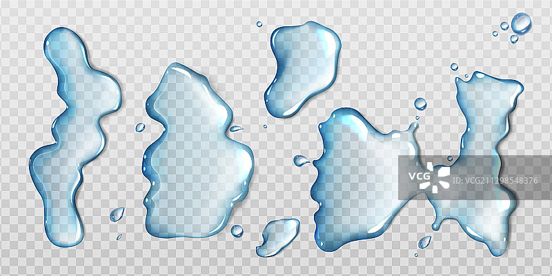 水溢出水坑俯视图水液体飞溅图片素材