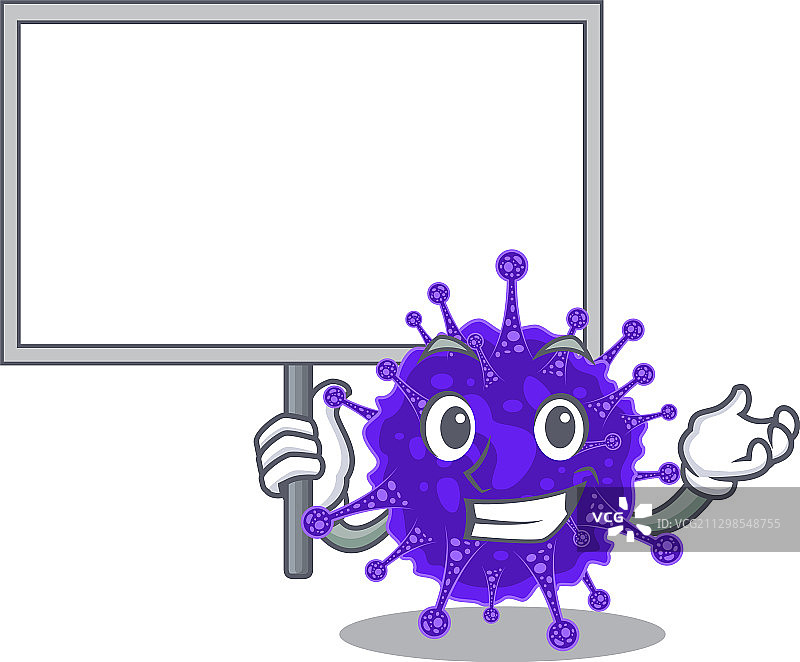 带来好运的套式病毒吉祥物图标设计图片素材