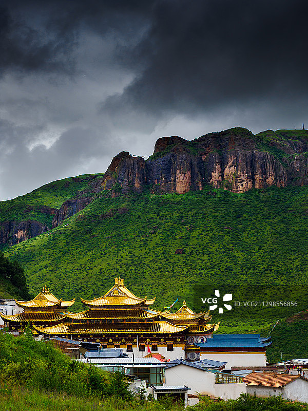 郎木寺风光图片素材