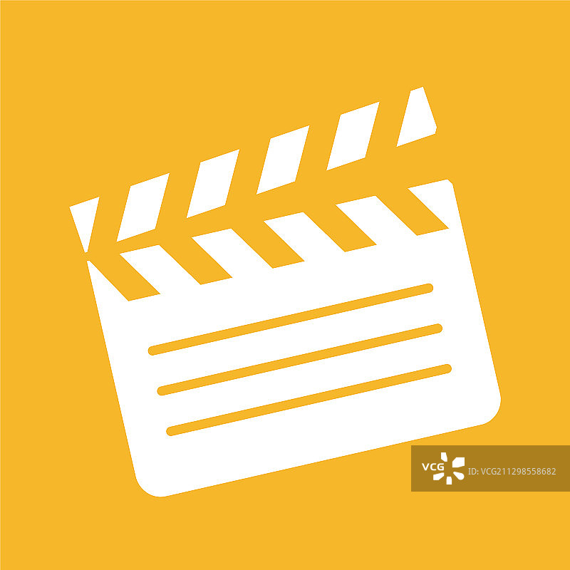 网站和应用程序的电影场记板图标图片素材