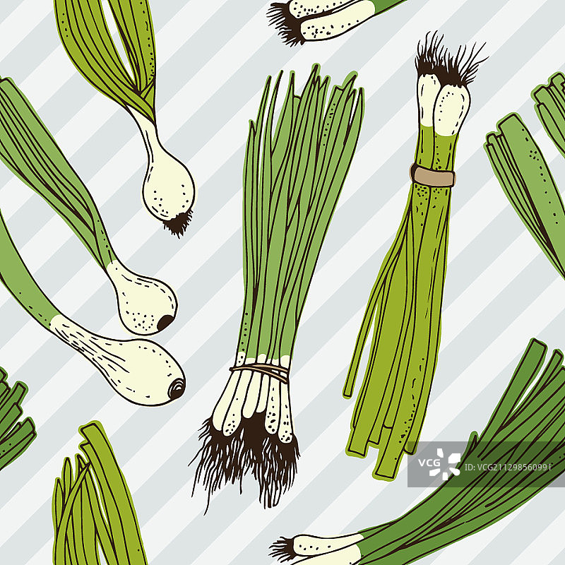 葱的无缝背景图案图片素材