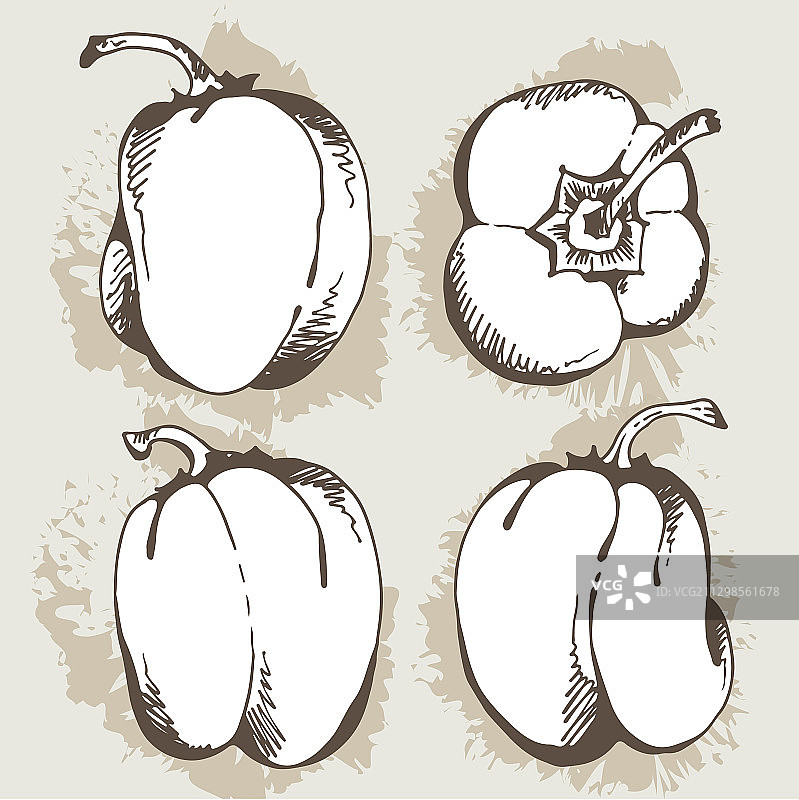 粗糙背景上的辣椒粉图片素材