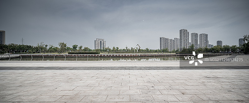金华湖海塘公园广场图片素材
