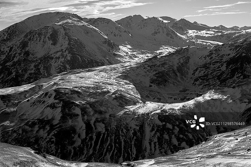 马其顿伊普科维察雪山风光图片素材