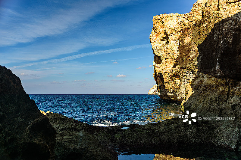 圣劳伦兹海天景色，马耳他图片素材