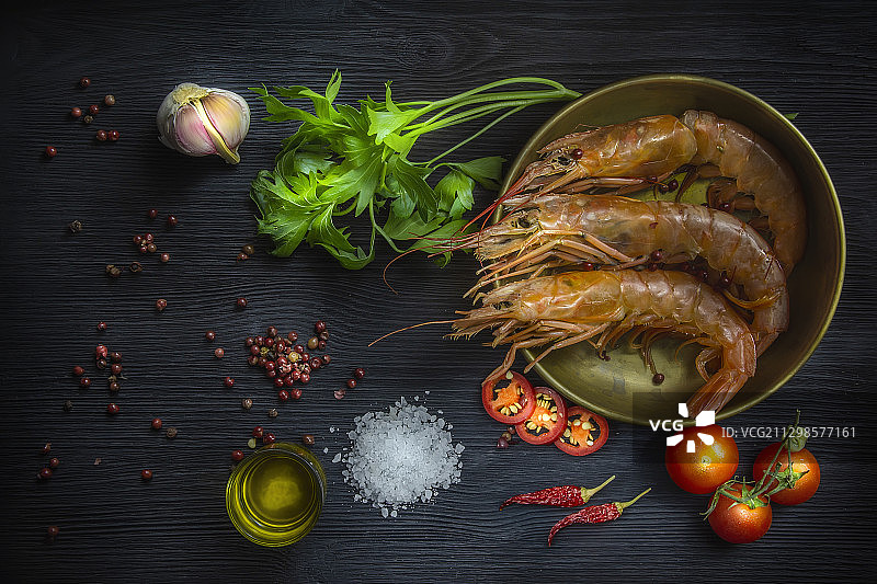 桌上食物的特写图片素材