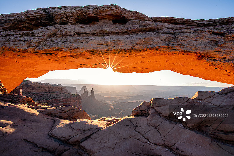 美国摩押岩层景观图片素材