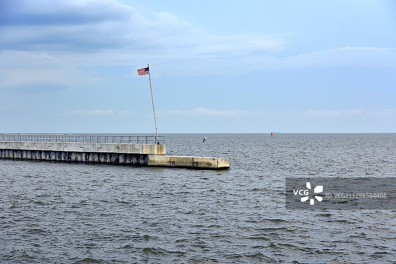 美国帕斯克里斯蒂安海景图片素材