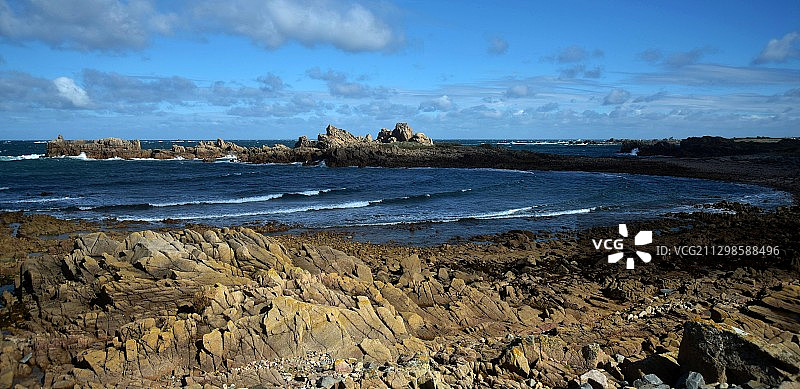 格恩西卡斯特尔海滩风光图片素材