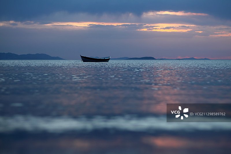 土耳其图尔古特雷斯日落时分的海景图片素材