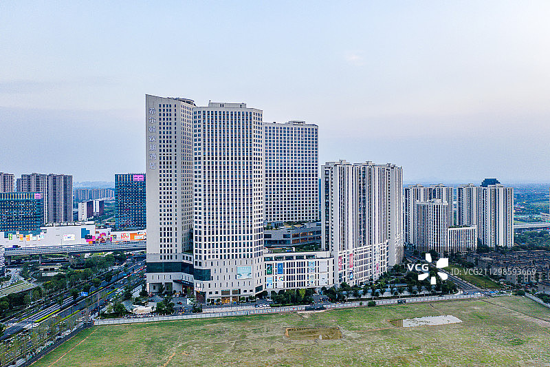 余杭临平城市风光图片素材