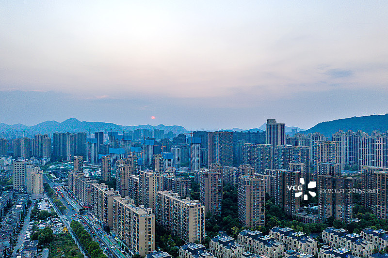 余杭临平城市风光图片素材