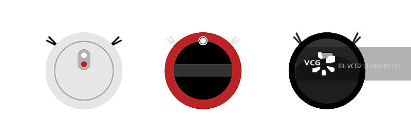 机器人真空吸尘器套装图片素材