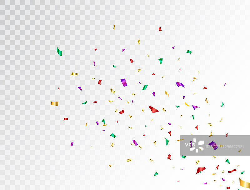 彩色飞溅派对背景五彩纸屑图片素材