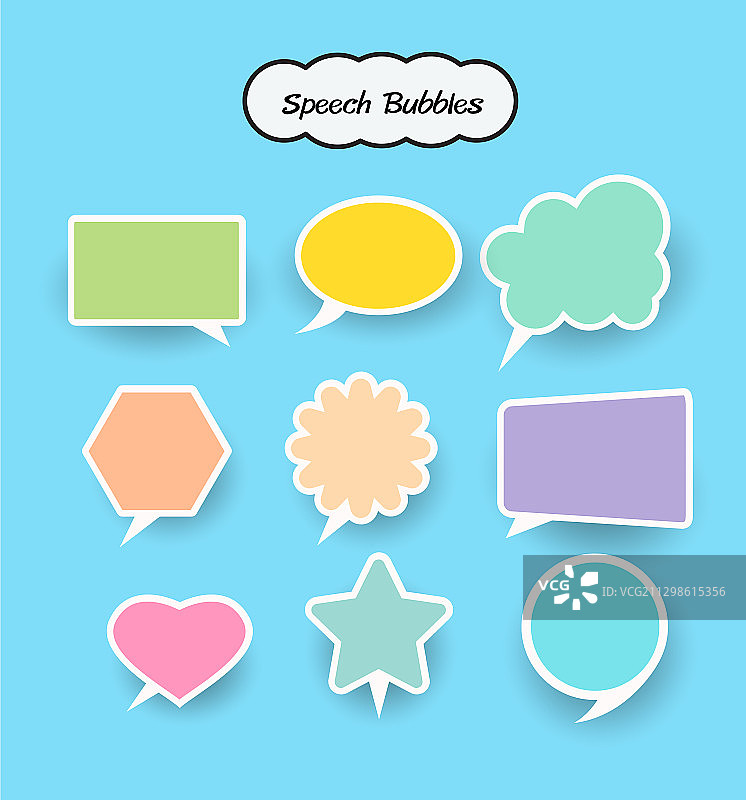 对话气泡设计图片素材
