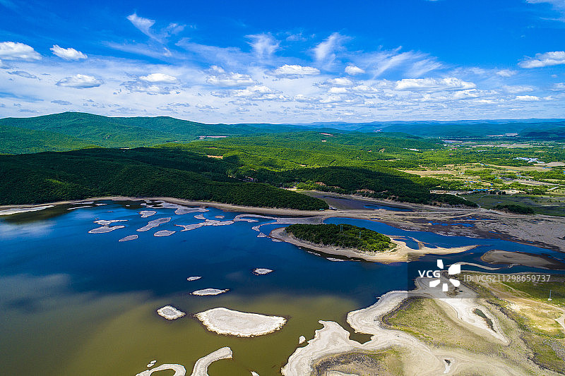 镜泊湖风光图片素材