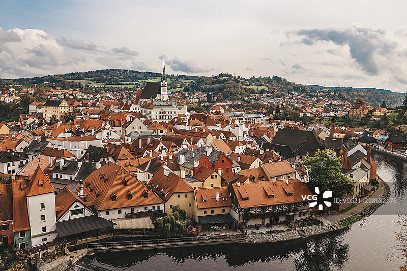 捷克中世纪小镇：克罗姆洛夫图片素材