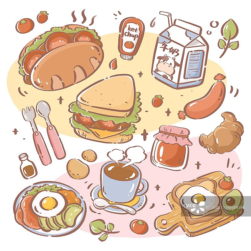 早餐吃什么图片素材