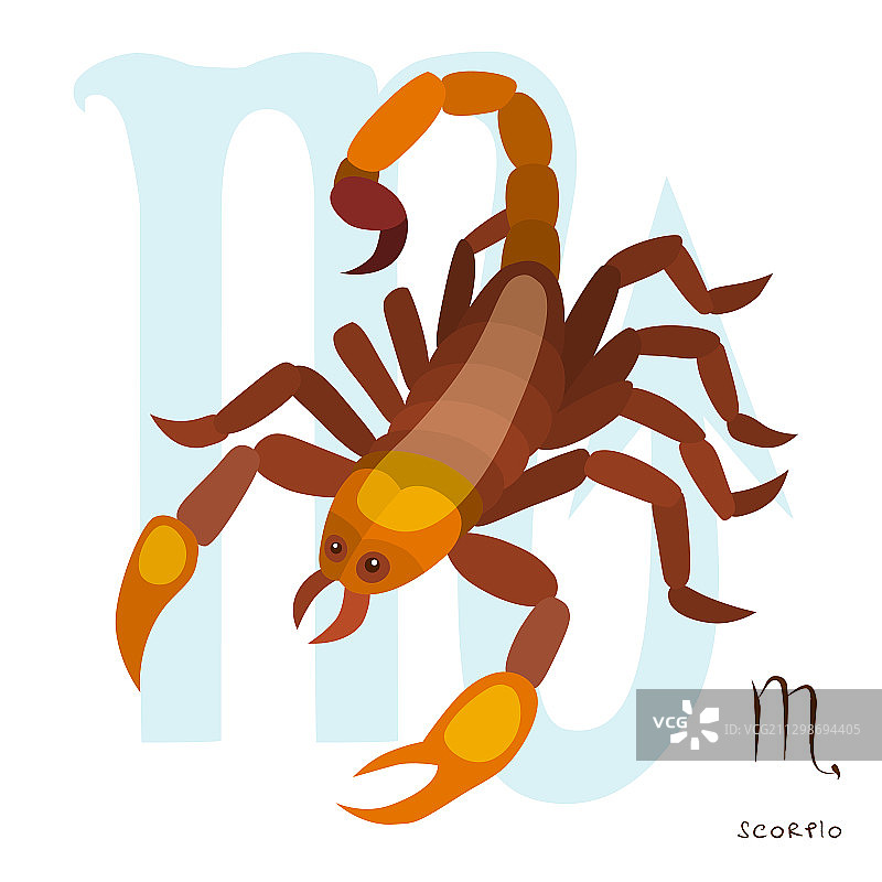 十二星座天蝎座标志图片素材