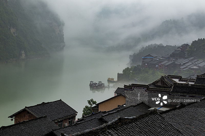 龚滩古镇图片素材