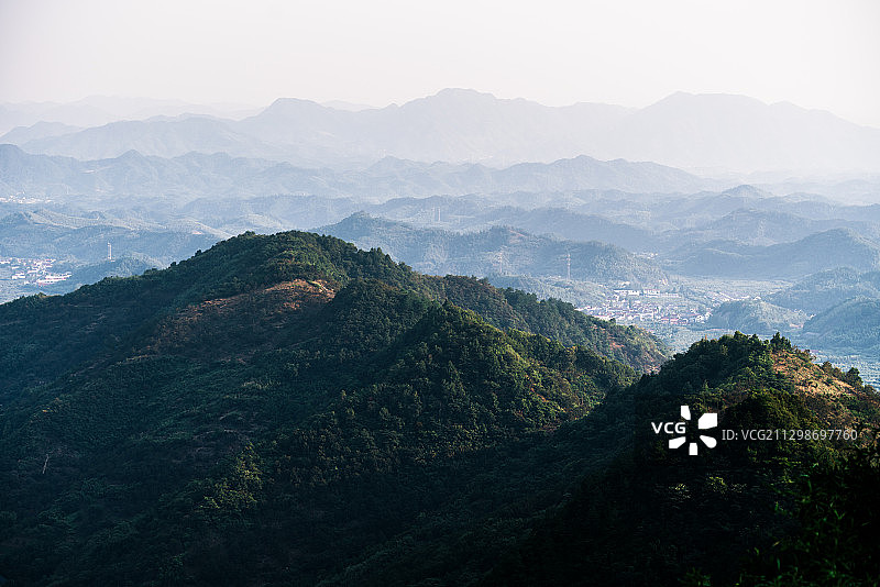 浙江杭州临安东天目山群山图片素材
