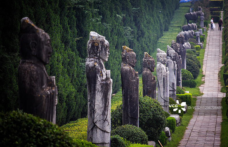 陕西乾陵无字碑石刻图片素材