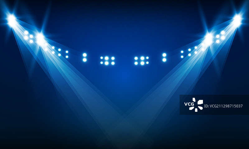 明亮体育场馆灯光设计图片素材