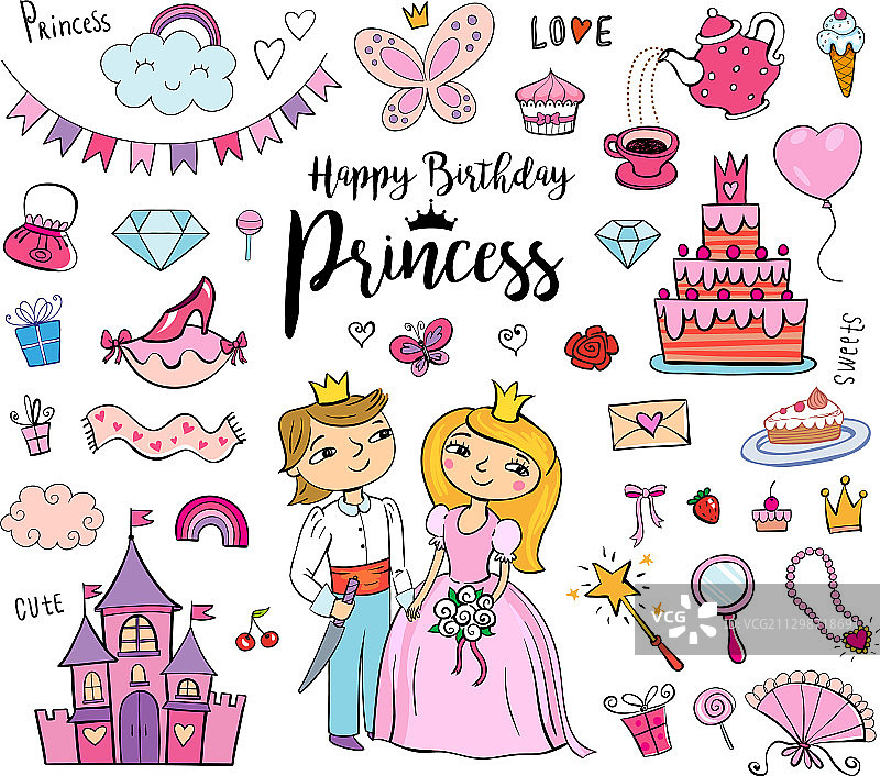 生日快乐小公主图片素材
