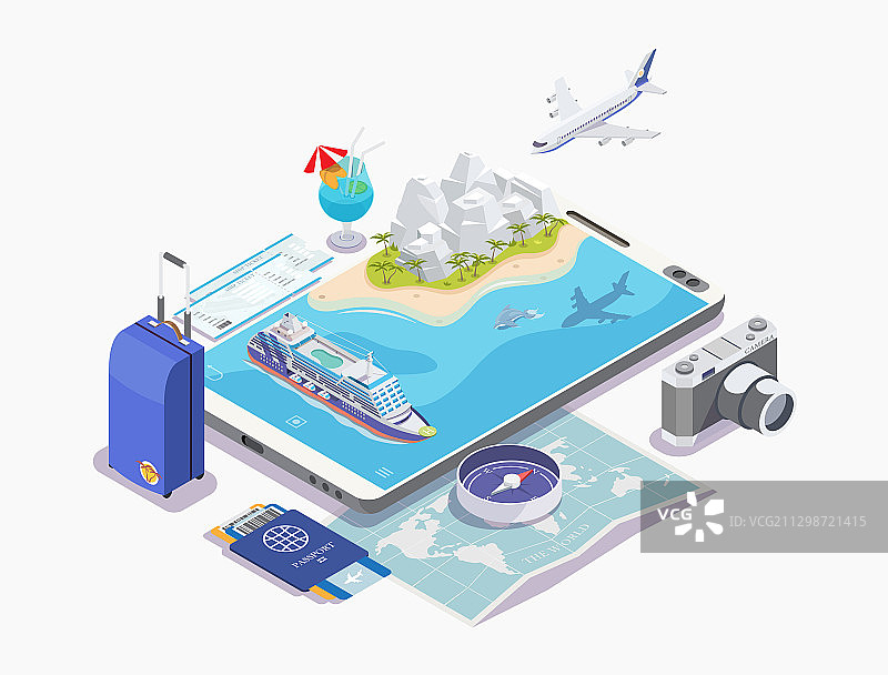 邮轮2.5D图案合集图片素材