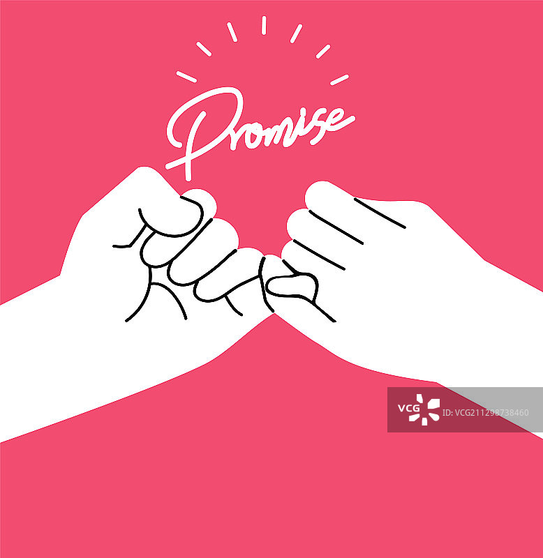 双手承诺概念图片素材