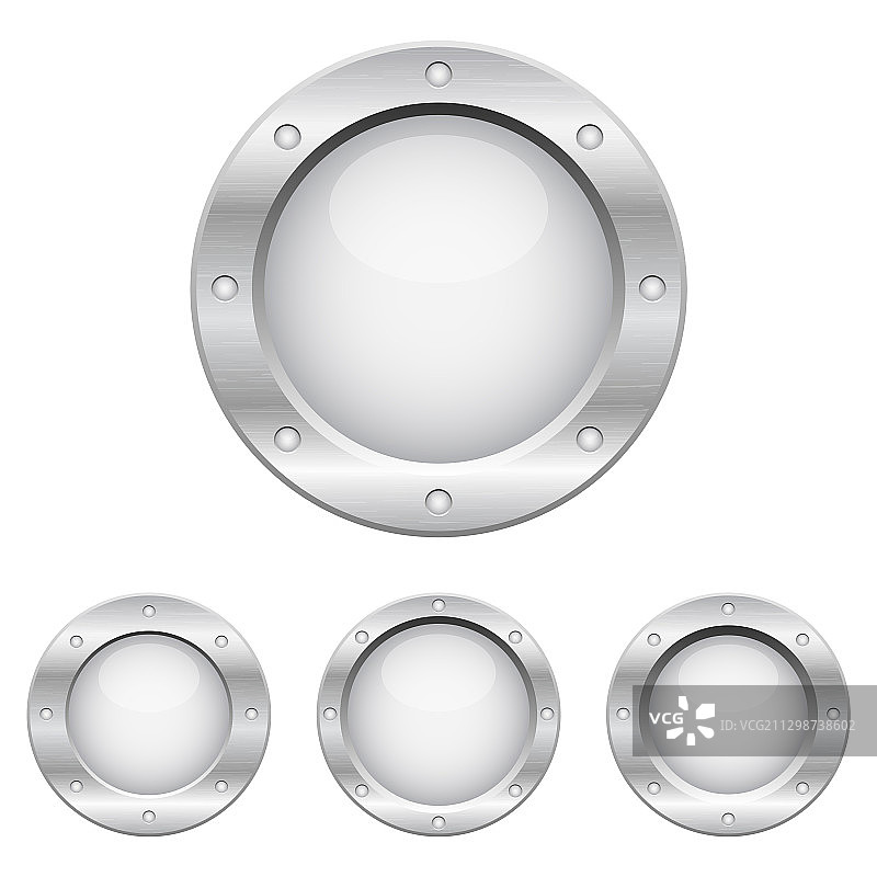 金属舷窗套装图片素材