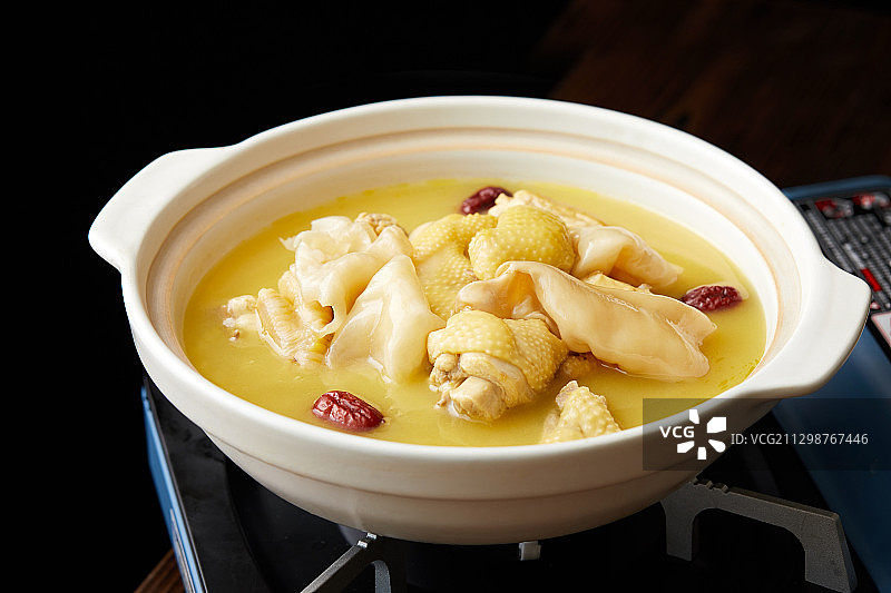 黄焖土鸡鱼肚图片素材